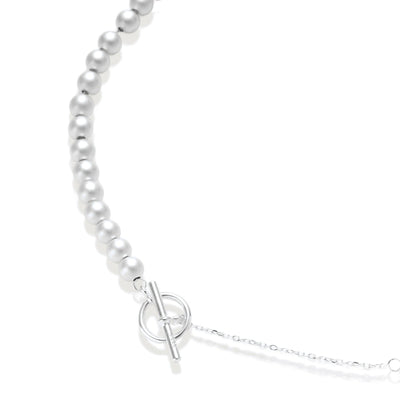 Silver Sphere Gradient Necklace