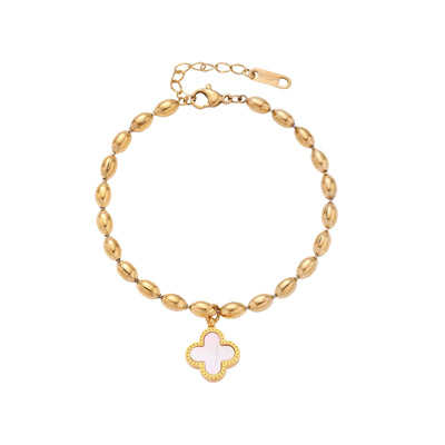 Lucky Clover Beaded Bracelet