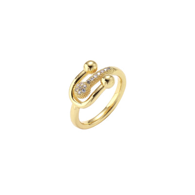 Safety Pin Statement Ring