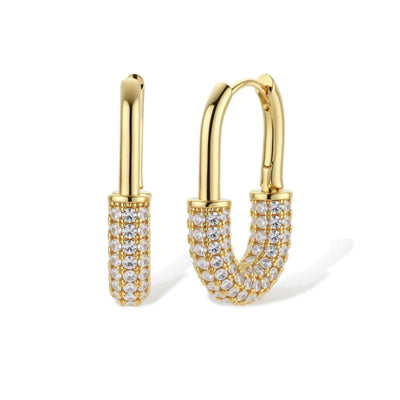 Golden Glow Huggie Hoops